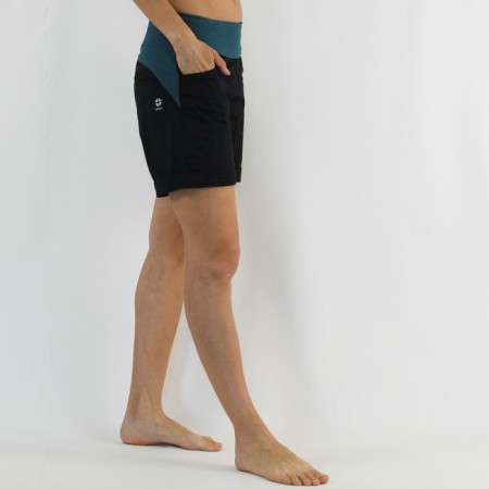 Women's-Climbing-Shorts-AGREST-ROCK-PANTHER-Black