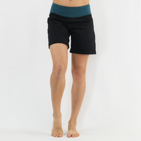 Women's-Climbing-Shorts-AGREST-ROCK-PANTHER-Black