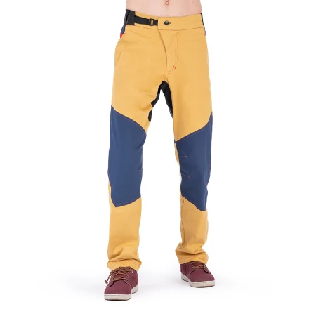 Spodnie-Wspinaczkowe-Męskie-AGREST-SKILLER-HYBRID-ŻółtyGranat-2.webp