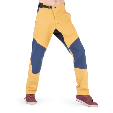 Spodnie-Wspinaczkowe-Męskie-AGREST-SKILLER-HYBRID-ŻółtyGranat-4.webp