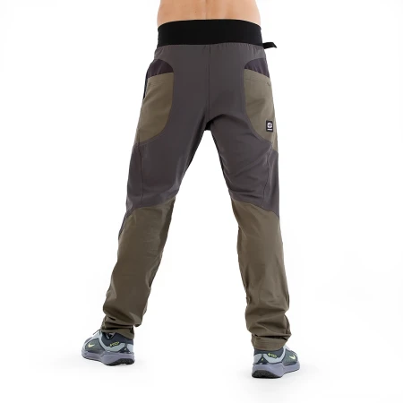 Spodnie-Wspinaczkowe-Męskie-AGREST-Skiller-Hybrid-Khaki-tył.webp