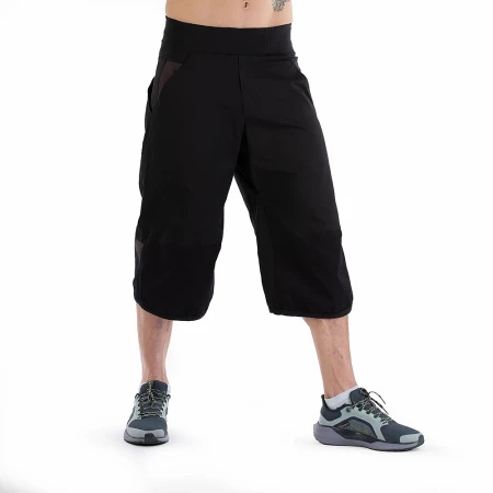 Spodnie-Wspinaczkowe-Unisex-3-4-Boulder-Fighter-Czerń-2.webp